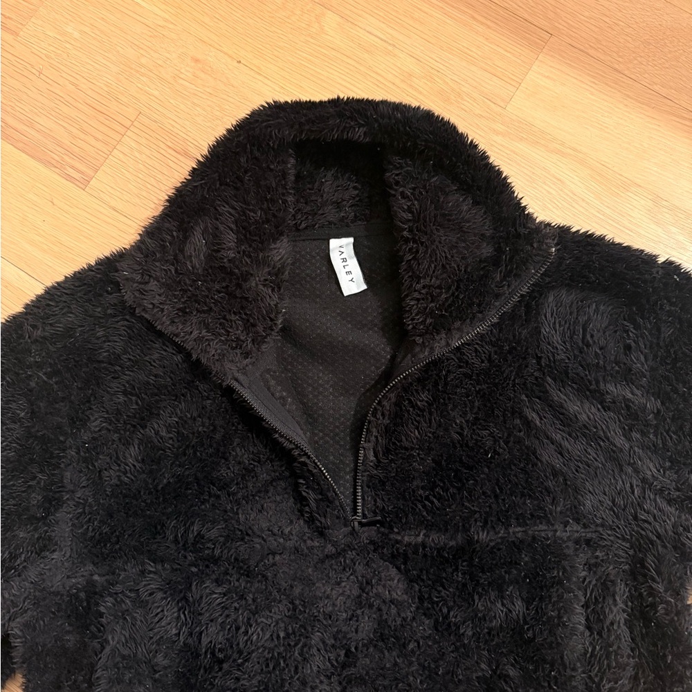 Varley Black Fleece Zip Up Jacket